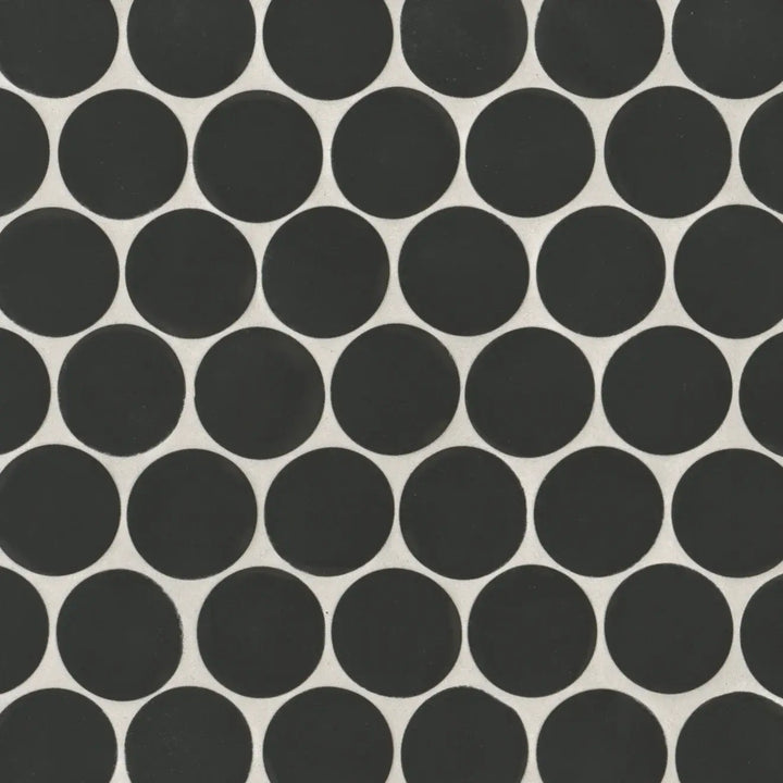 Makoto 2" Round Matte Porcelain Mosaic