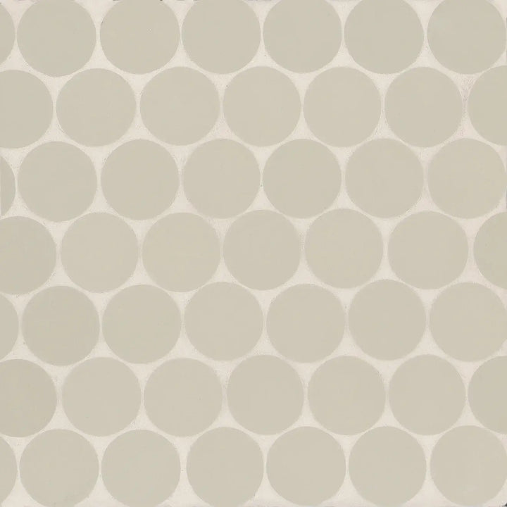 Makoto 2" Round Matte Porcelain Mosaic