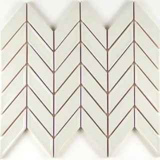 mist Chevron Bathroom Tile