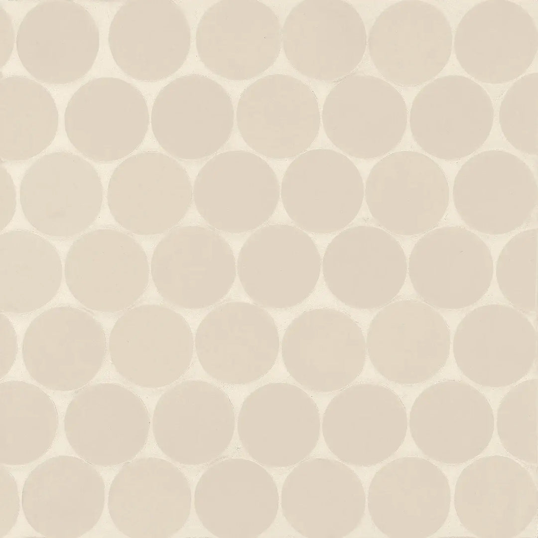 Makoto 2" Round Matte Porcelain Mosaic