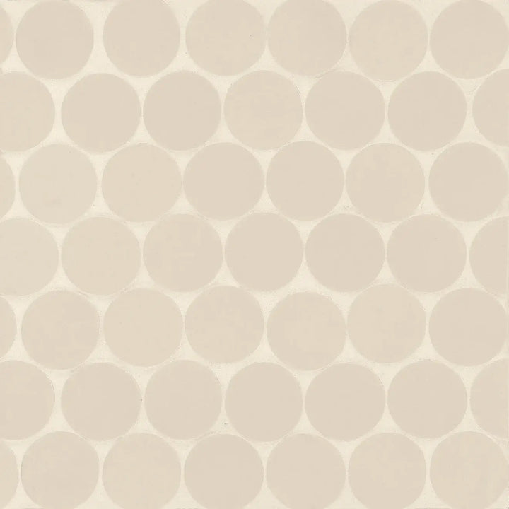 Makoto 2" Round Matte Porcelain Mosaic
