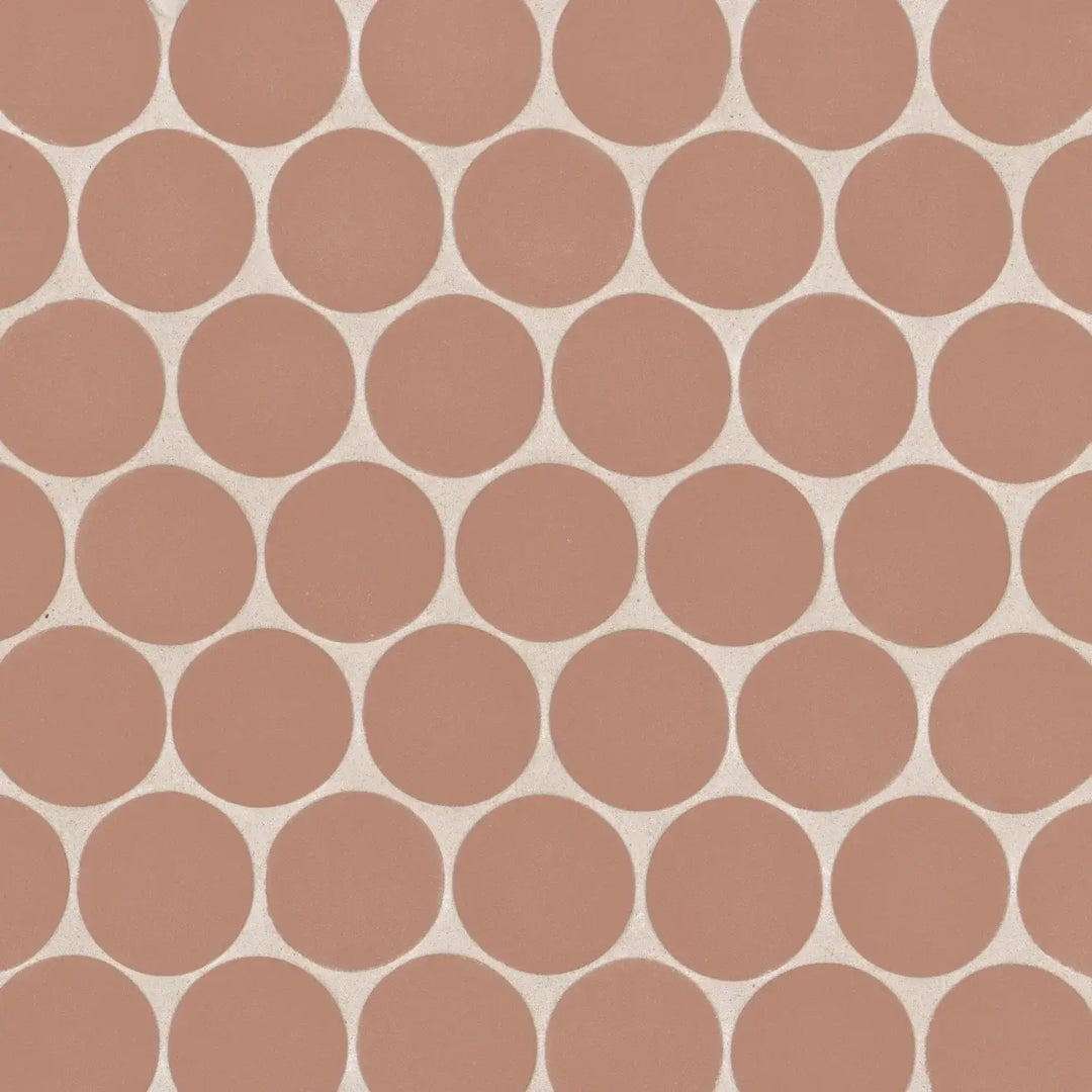 Makoto 2" Round Matte Porcelain Mosaic